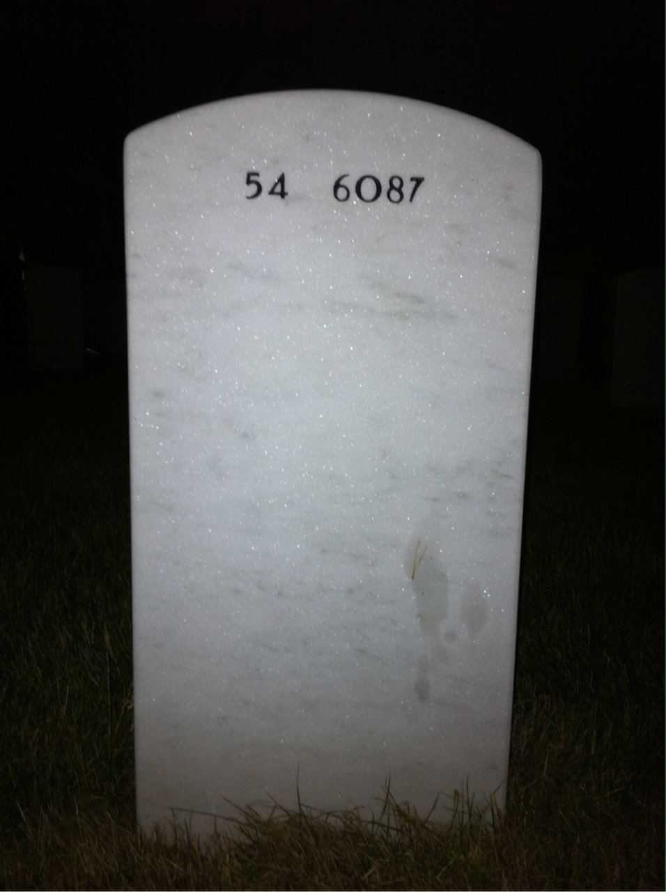 Back of headstone — Joseph Church