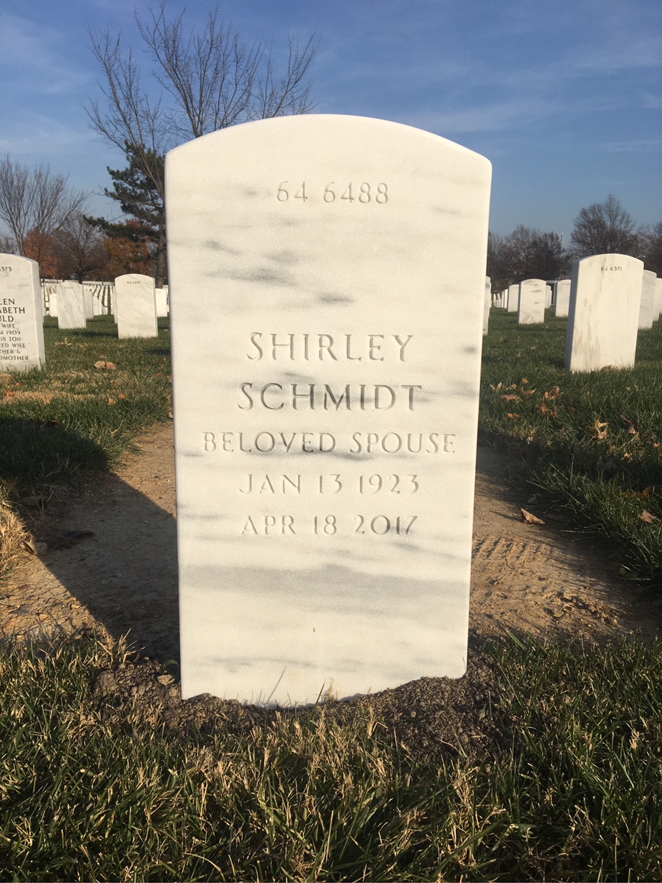 Back of headstone — Clarence Booth