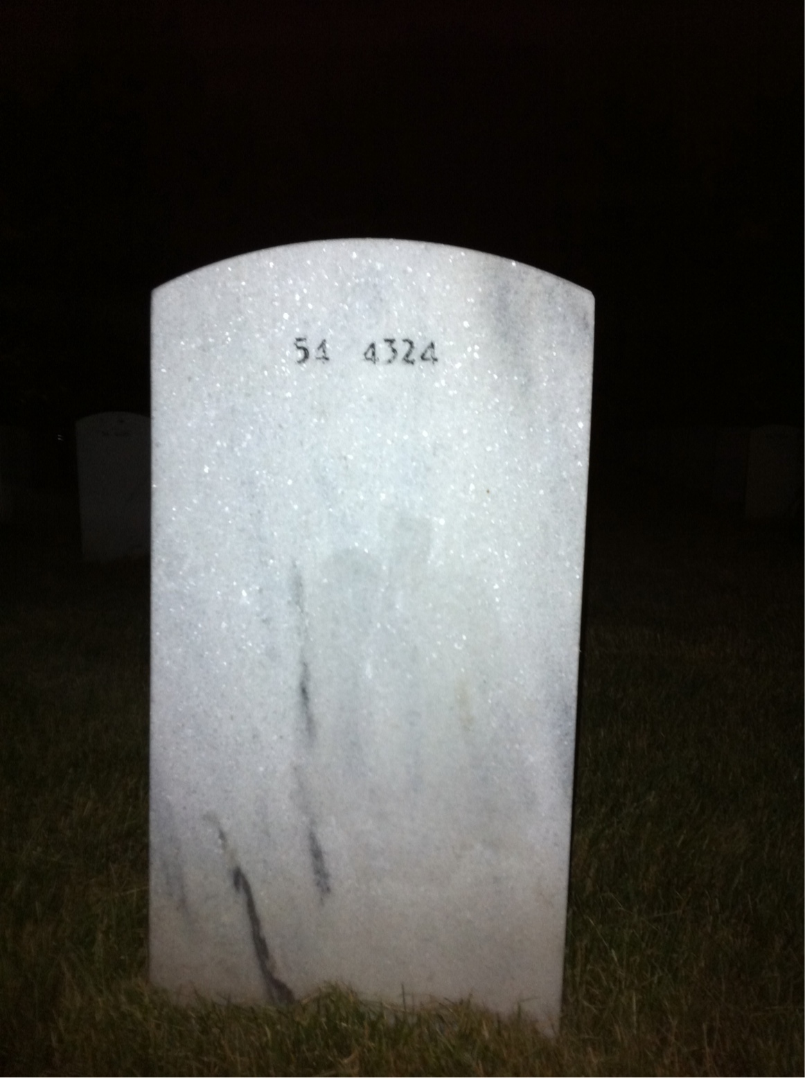 Back of headstone — Stewart Price
