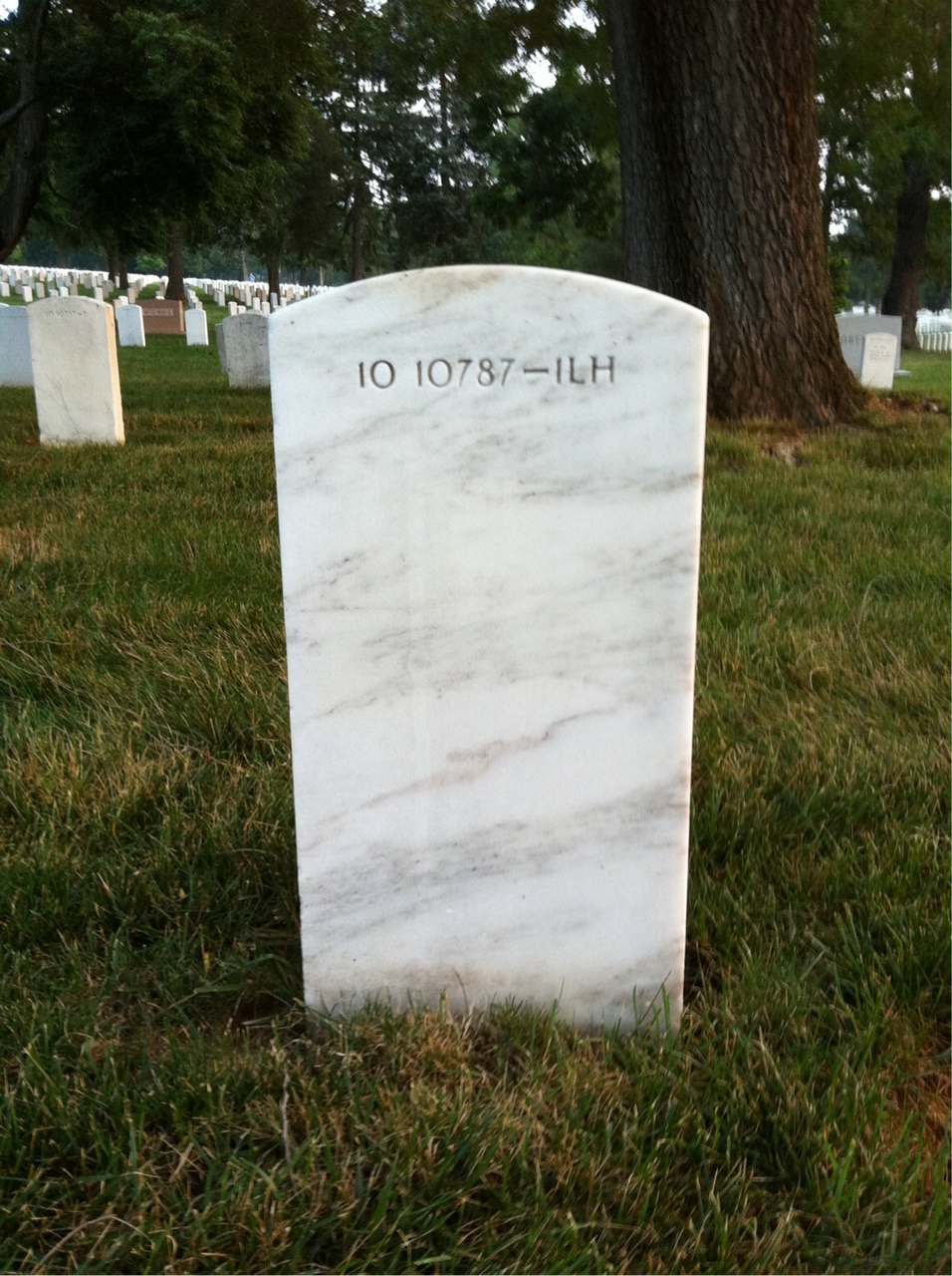 Back of headstone — Patricia Archibald