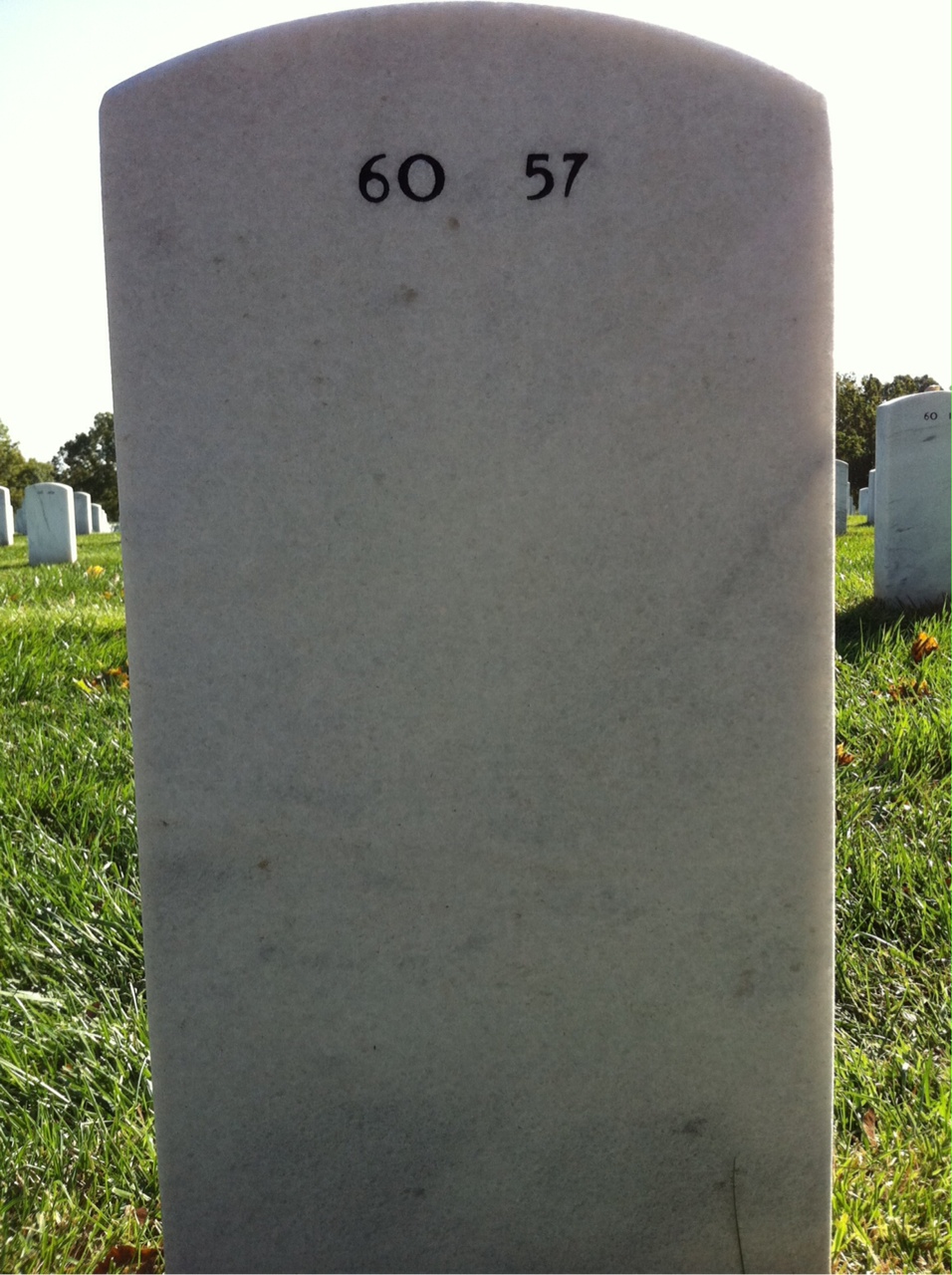 Back of headstone — Wayne House