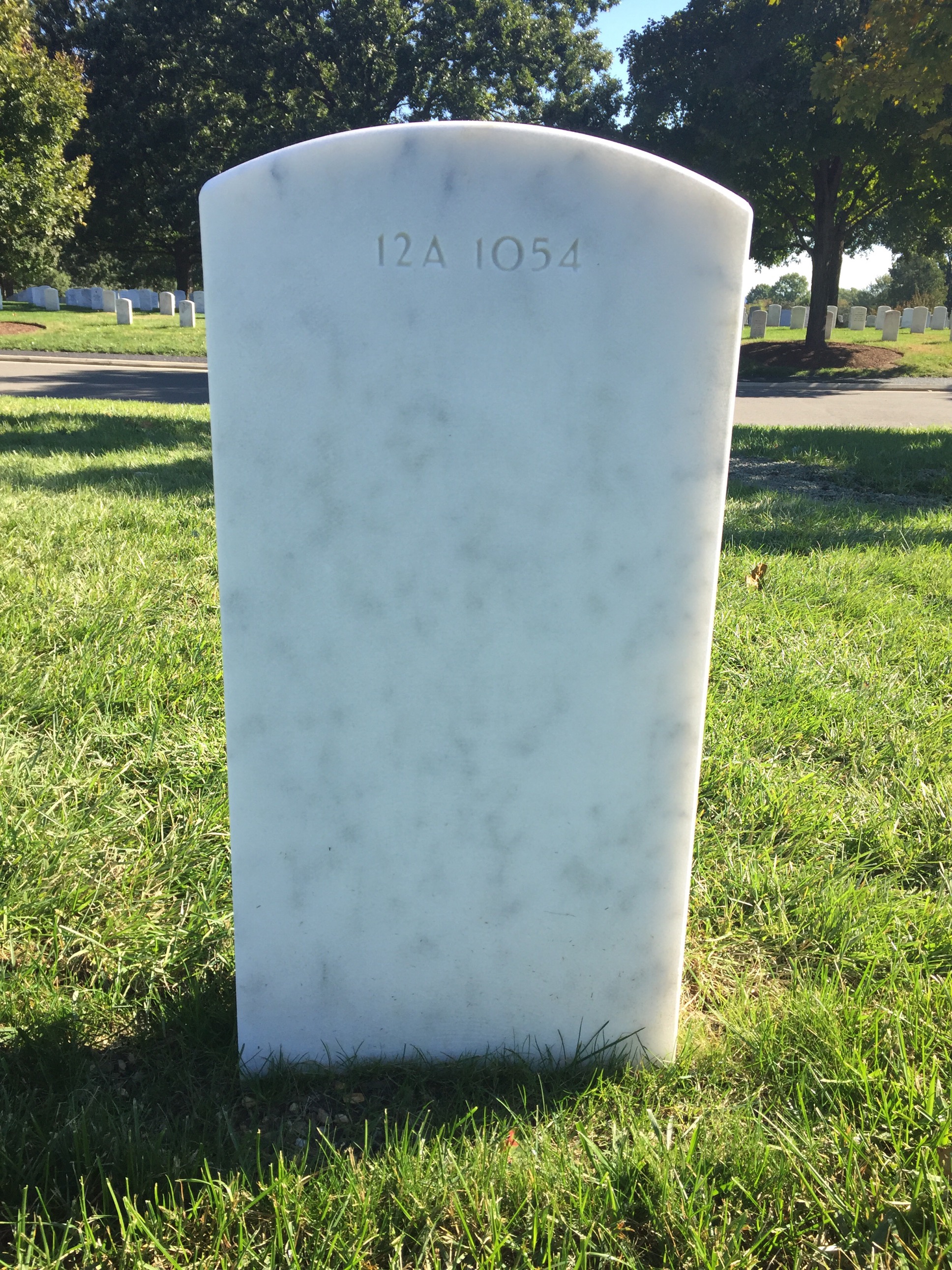 Back of headstone — Richard Jun Chon