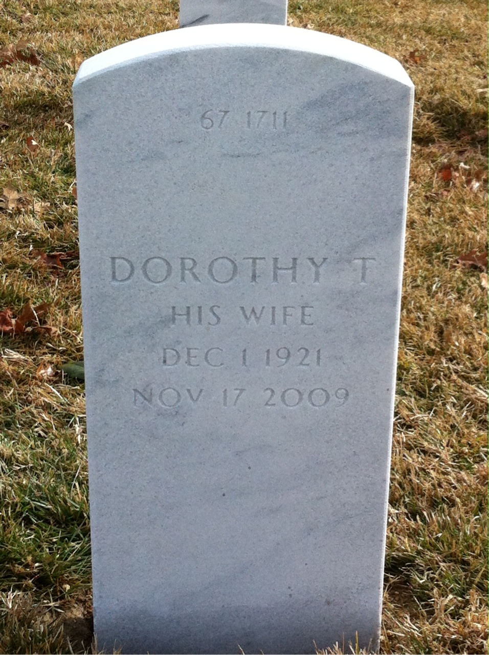 Back of headstone — Peter Alessi
