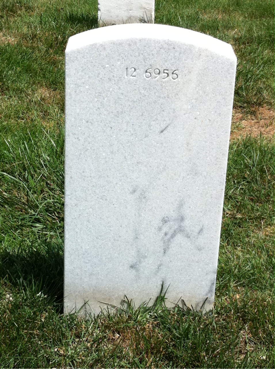 Back of headstone — John Arroyo