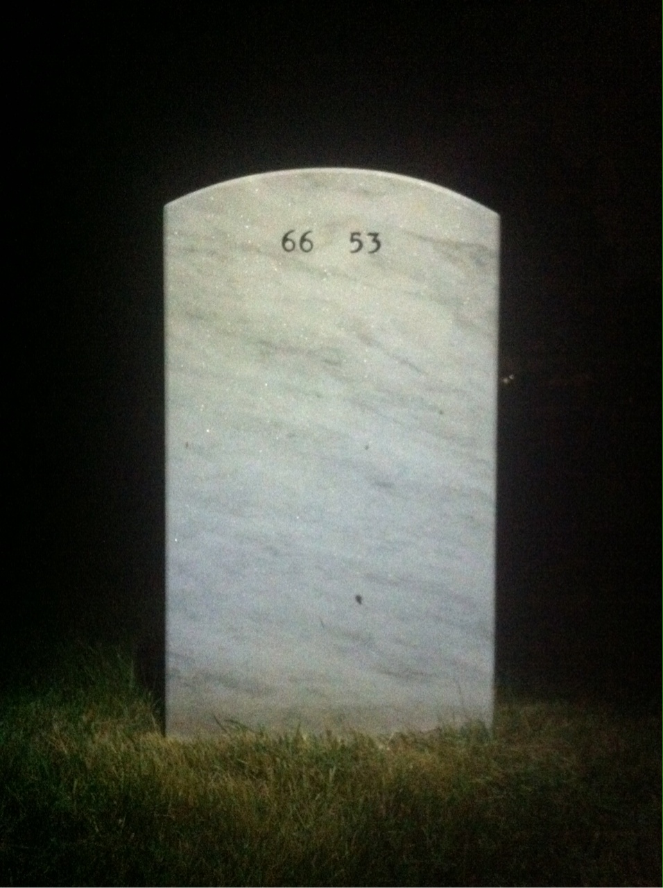 Back of headstone — Harold Madison
