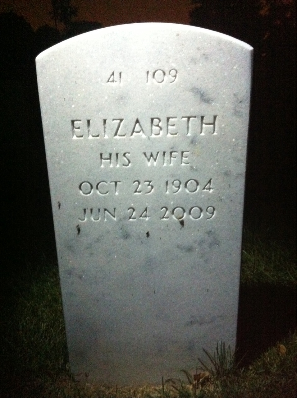 Back of headstone — Joseph Belsito