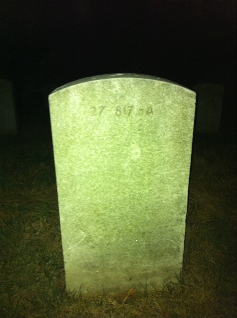 Back of headstone — James Morrison