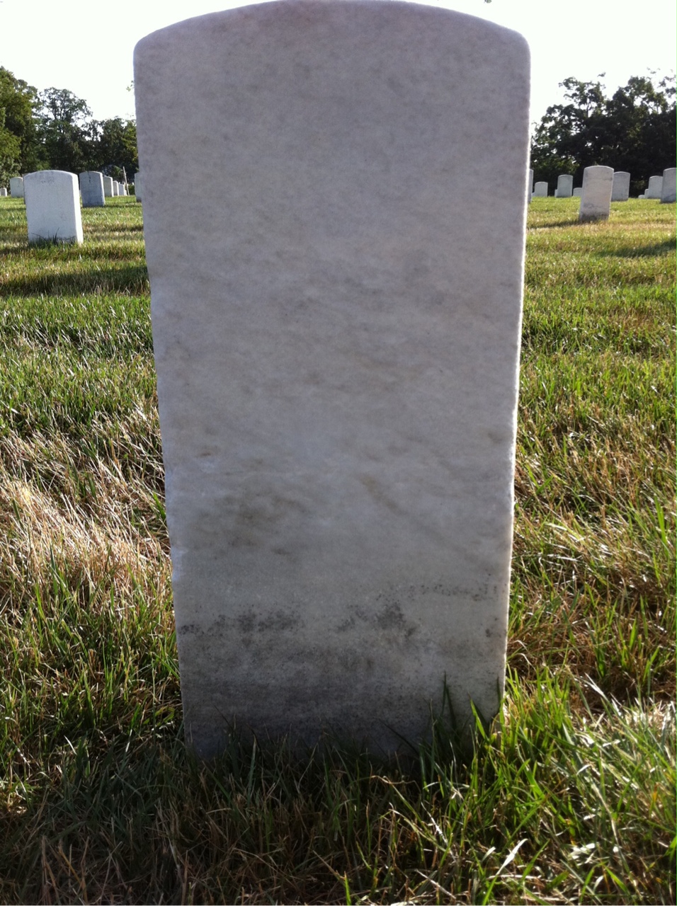 Back of headstone — Thomas Murphy