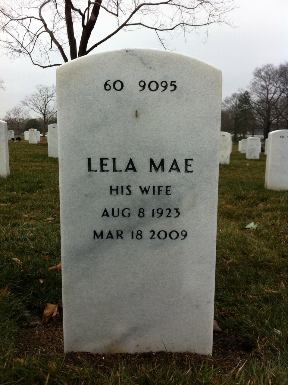 Back of headstone — Louis Schiavo