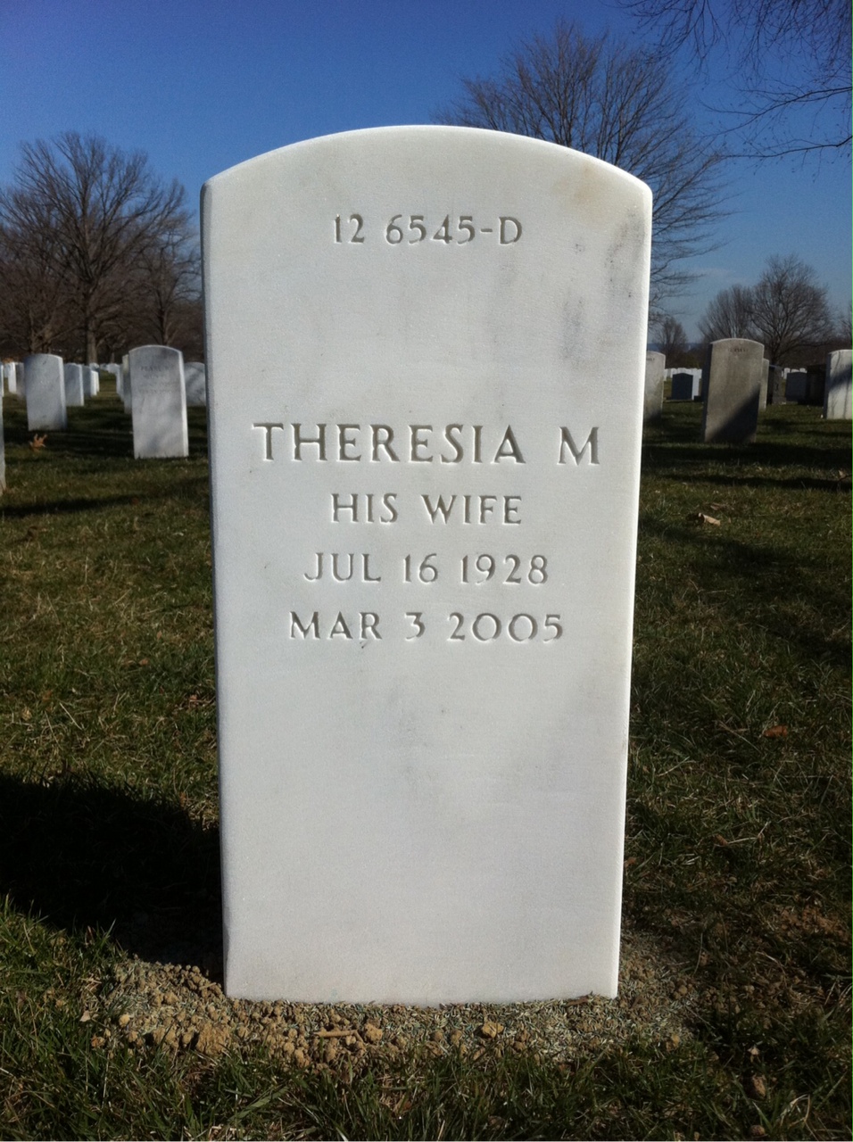 Back of headstone — Frederick Jones