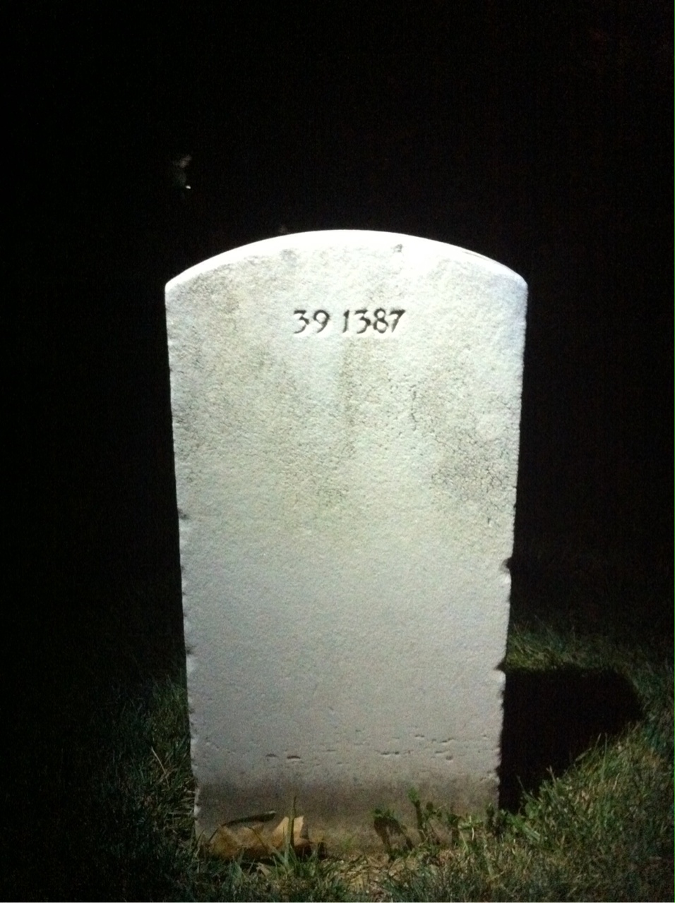 Back of headstone — Percival Moise