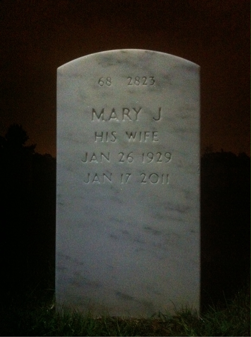 Back of headstone — Francis Murnane