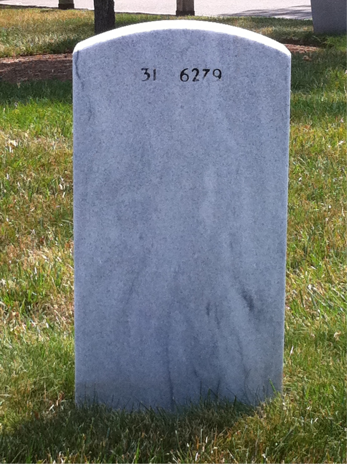 Back of headstone — Margaret Alexander