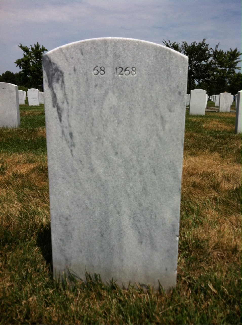 Back of headstone — Finis Austin
