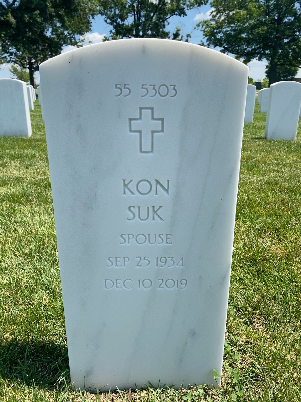 Back of headstone — Ronald Midgette