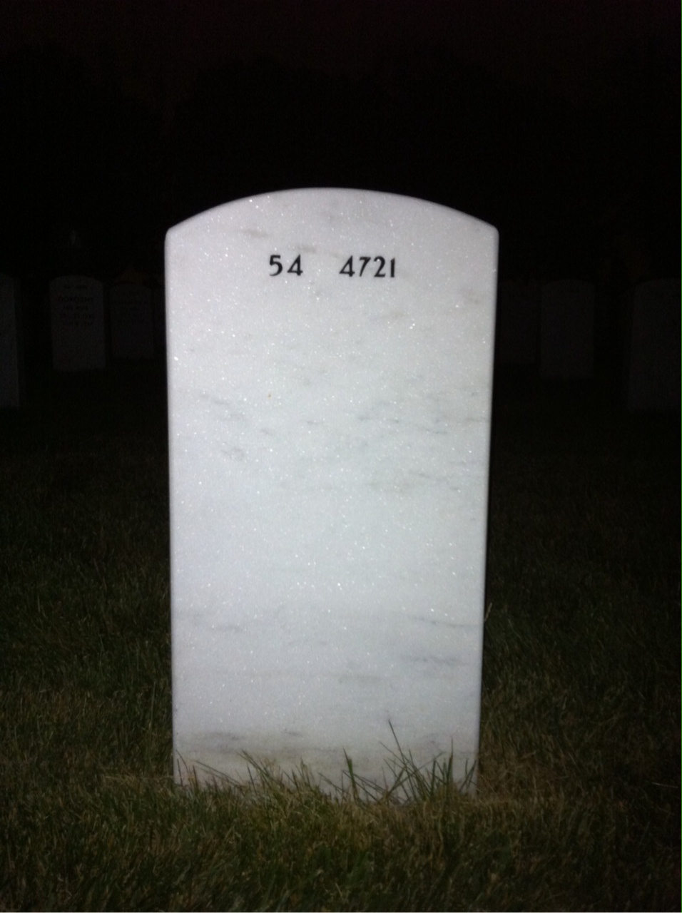 Back of headstone — Anthony Bosco