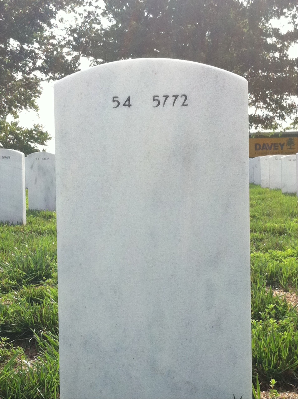 Back of headstone — Roger Sherman