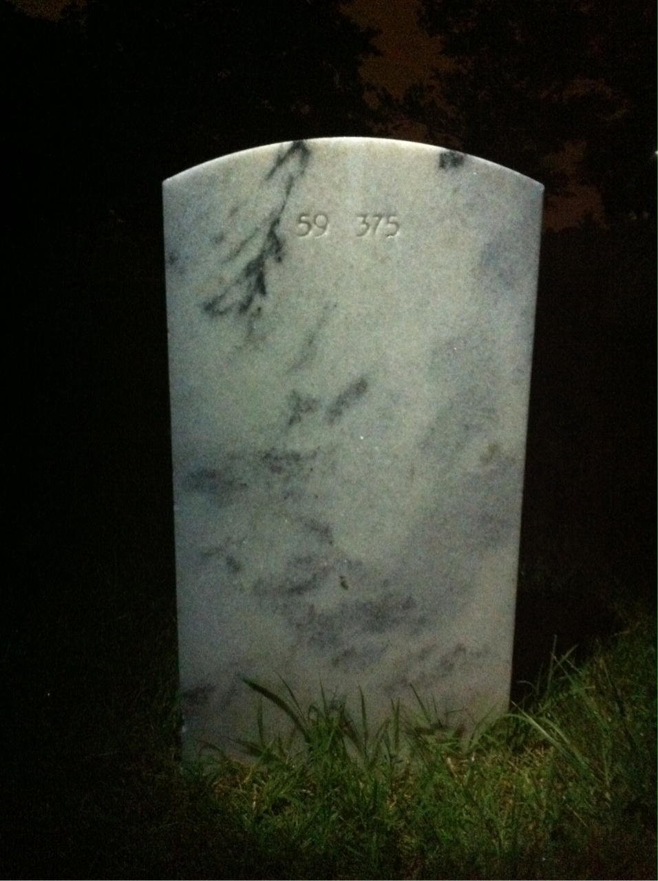 Back of headstone — Virgil C Snyder