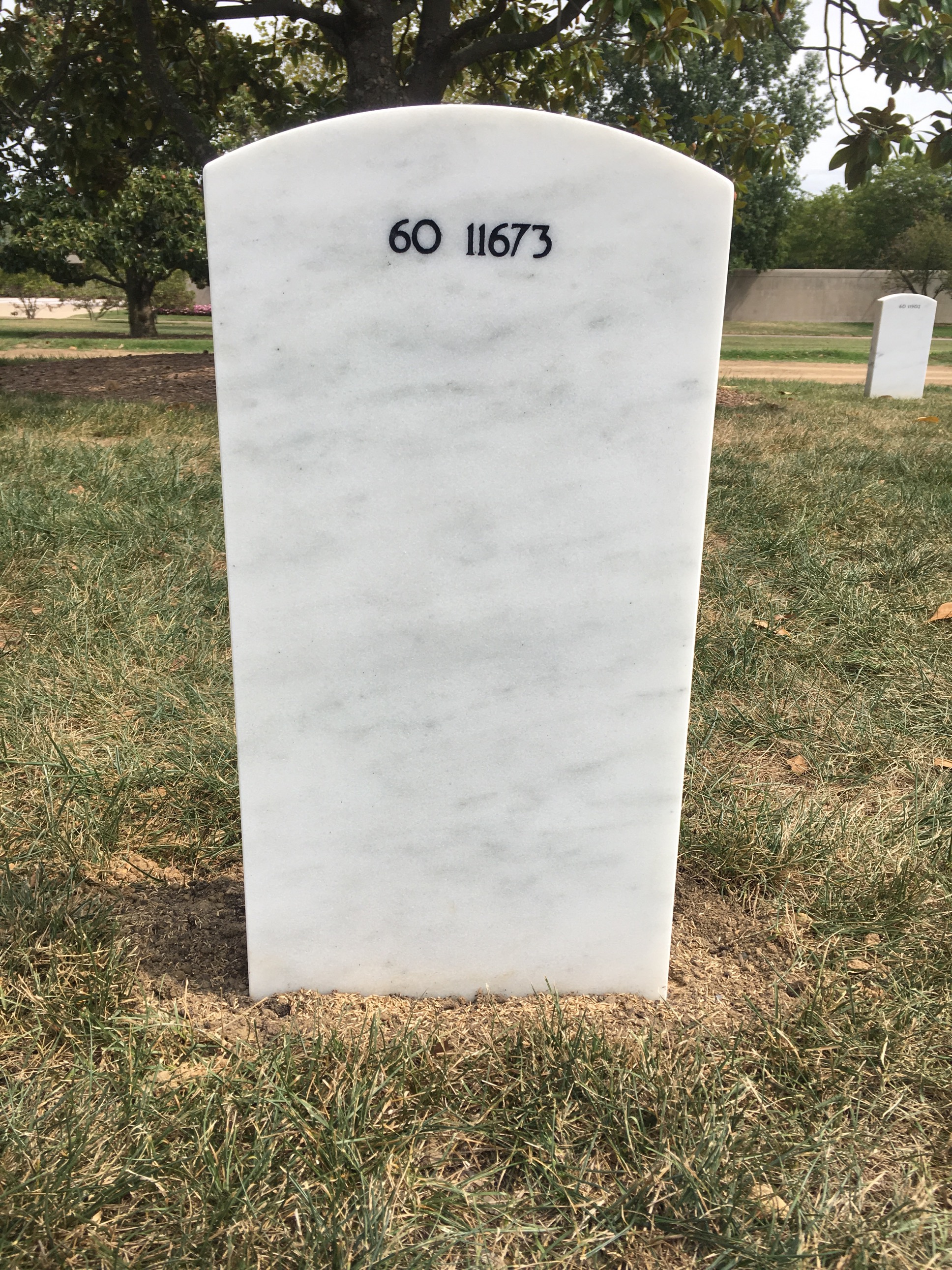 Back of headstone — Michael John Brodsky