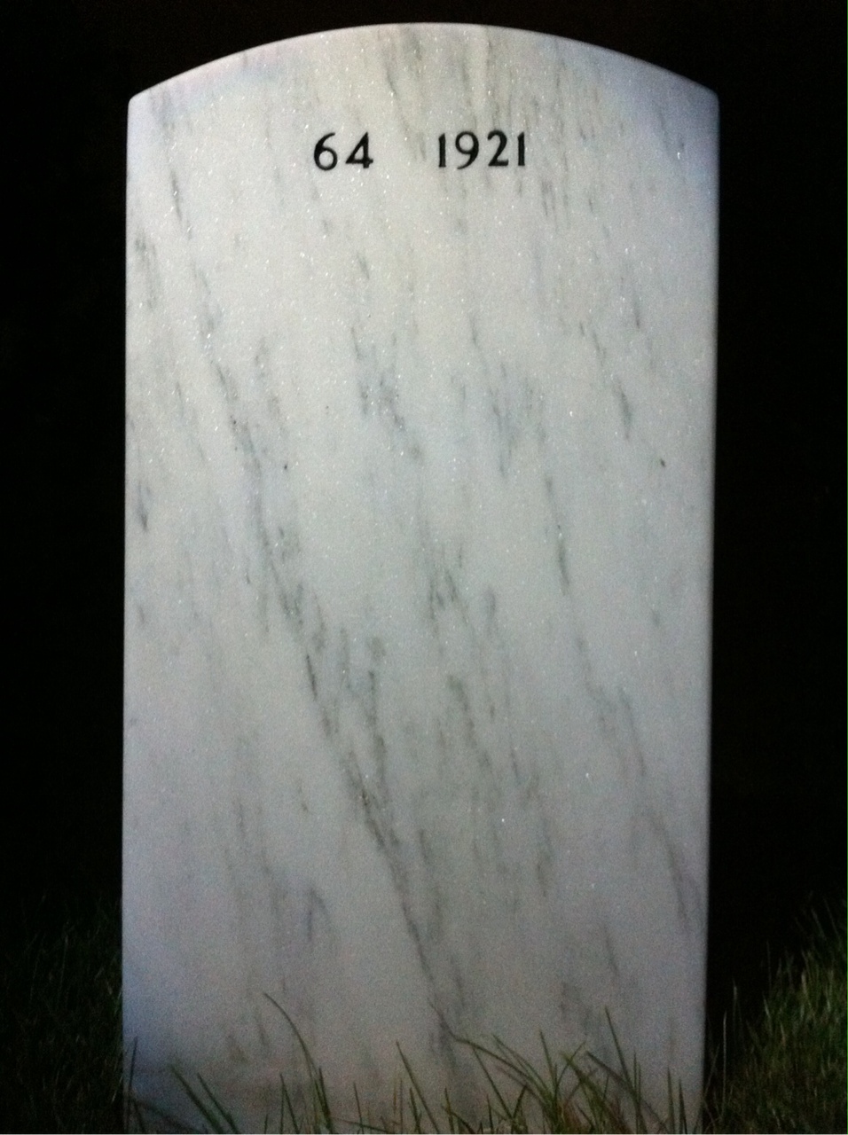 Back of headstone — Bertram Nicholls