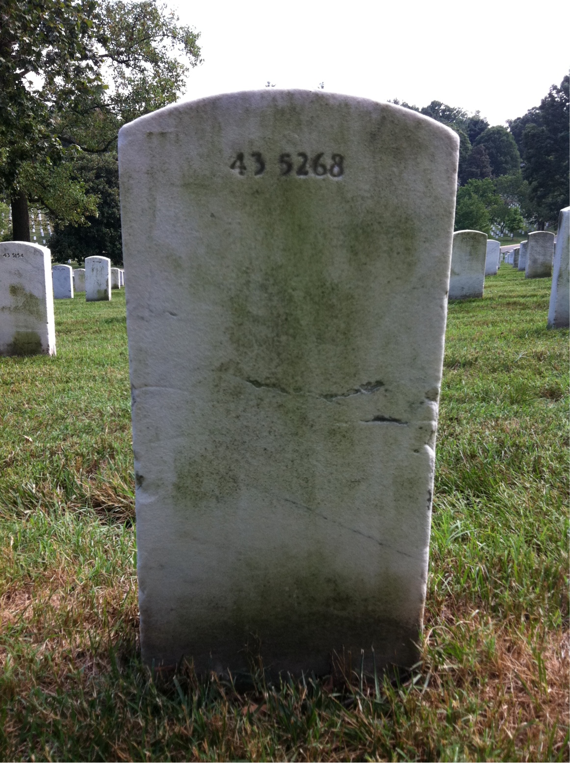 Back of headstone — William Francis Hart