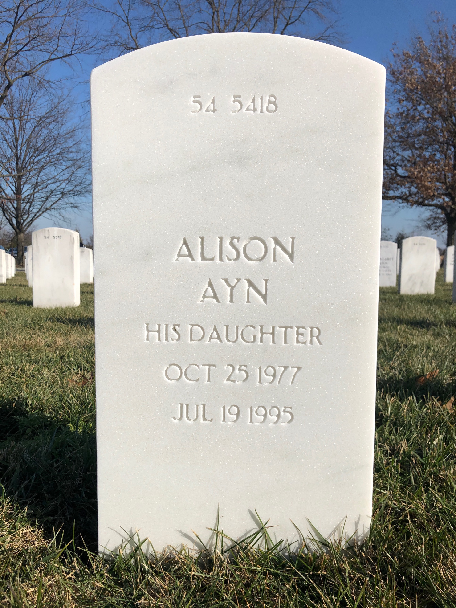 Back of headstone — Thomas Early