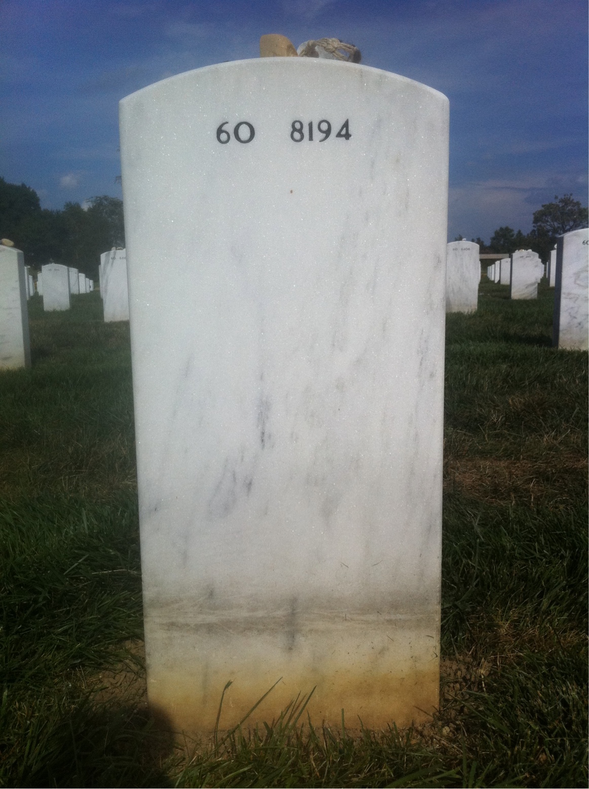 Back of headstone — Michael Mcnulty