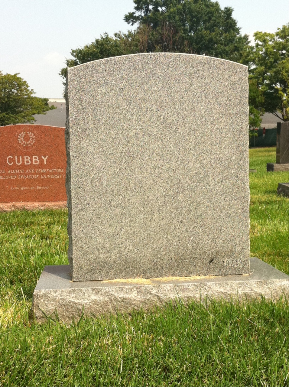 Back of headstone — Scott Holbrook Lougee