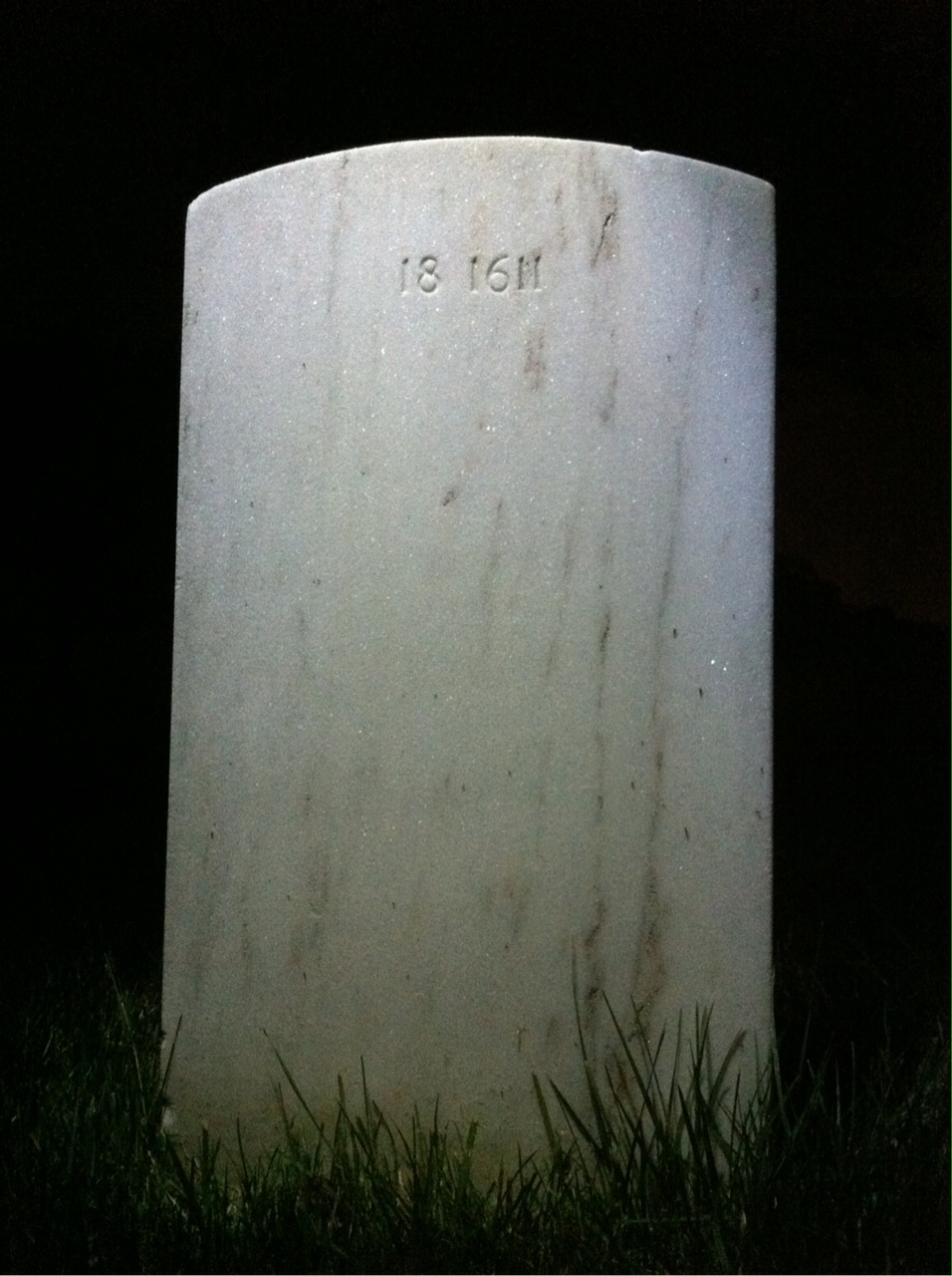 Back of headstone — Charles Ballweg