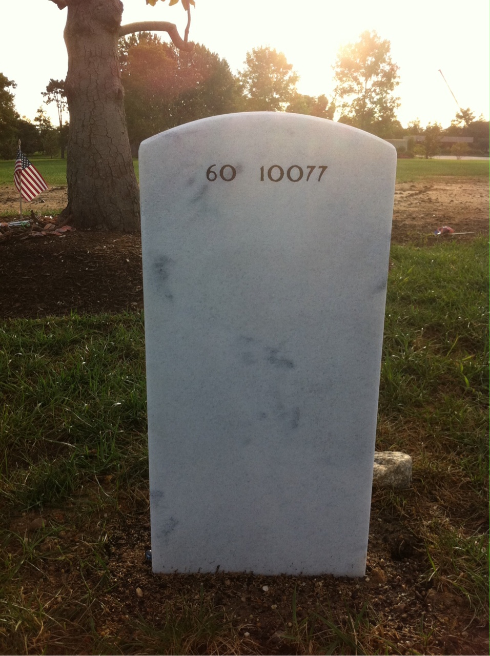 Back of headstone — Ryan Frederick Coyer