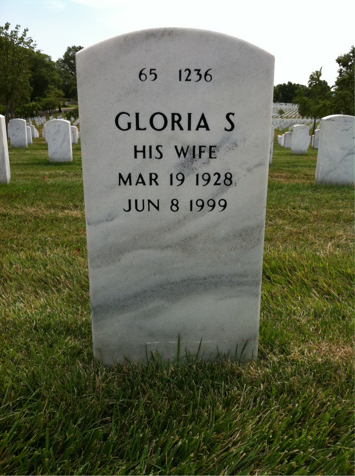 Back of headstone — Richard Getchell