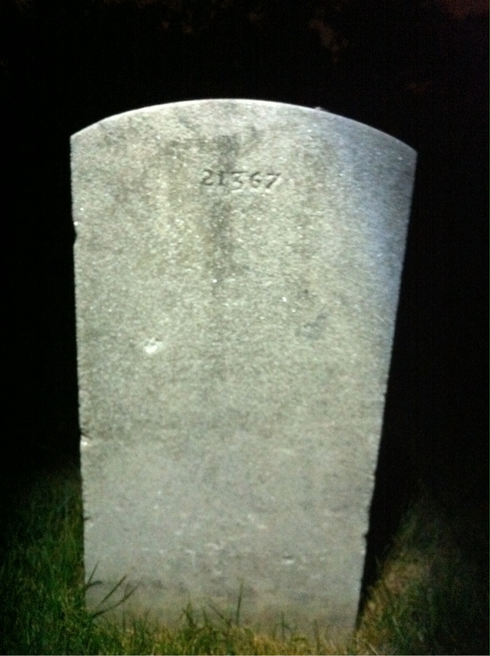 Back of headstone — James Beets