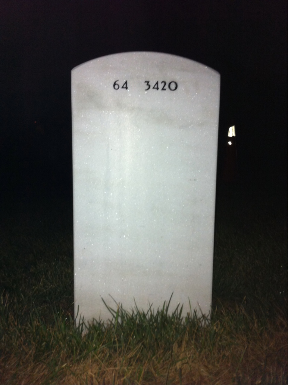 Back of headstone — Charles Murphy