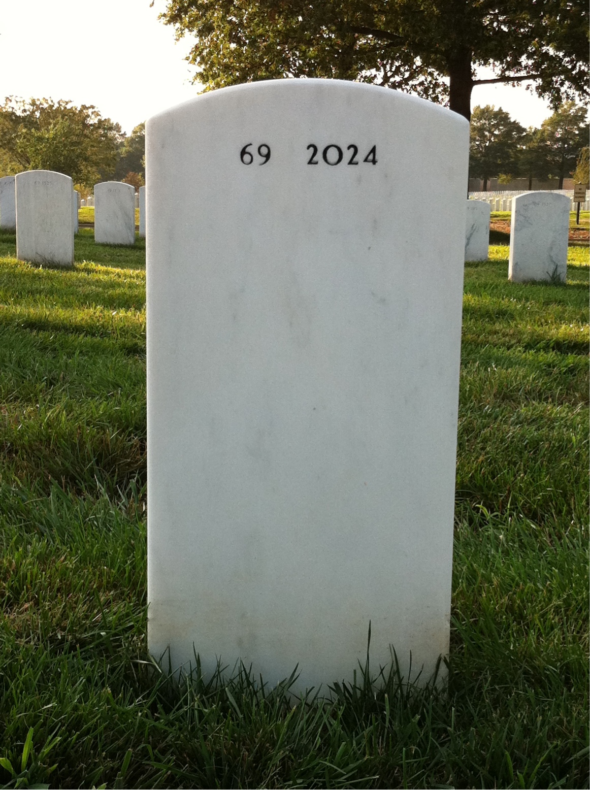 Back of headstone — Kenneth Abel