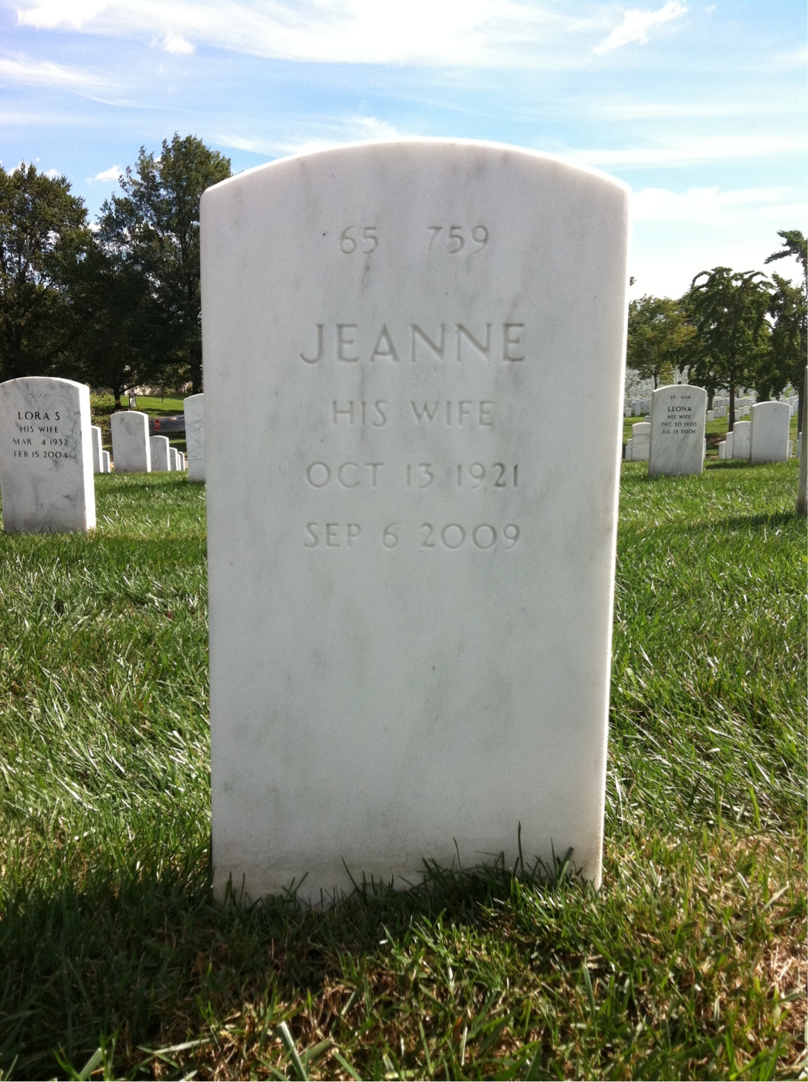 Back of headstone — James Soderberg