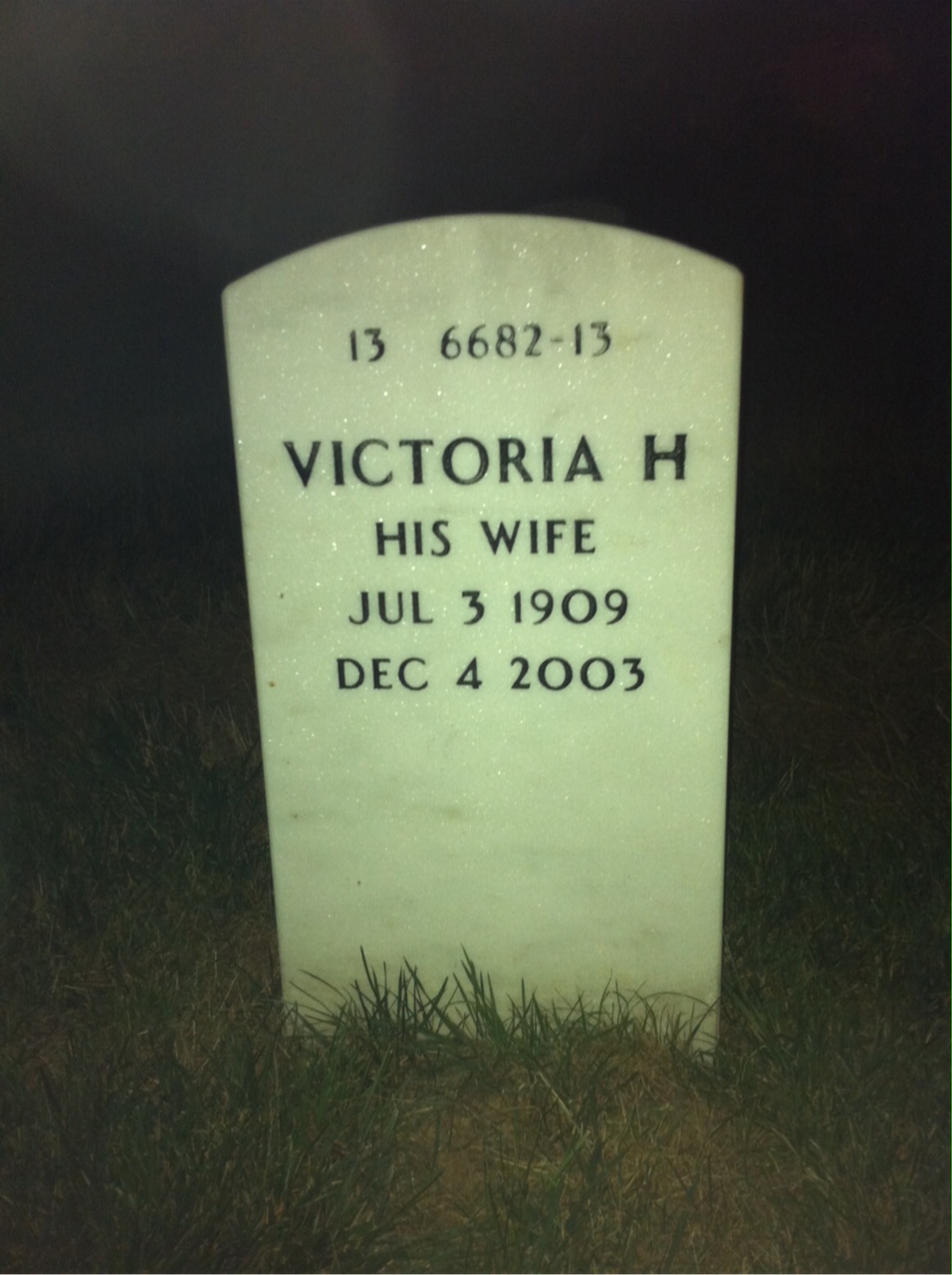 Back of headstone — James Demarco