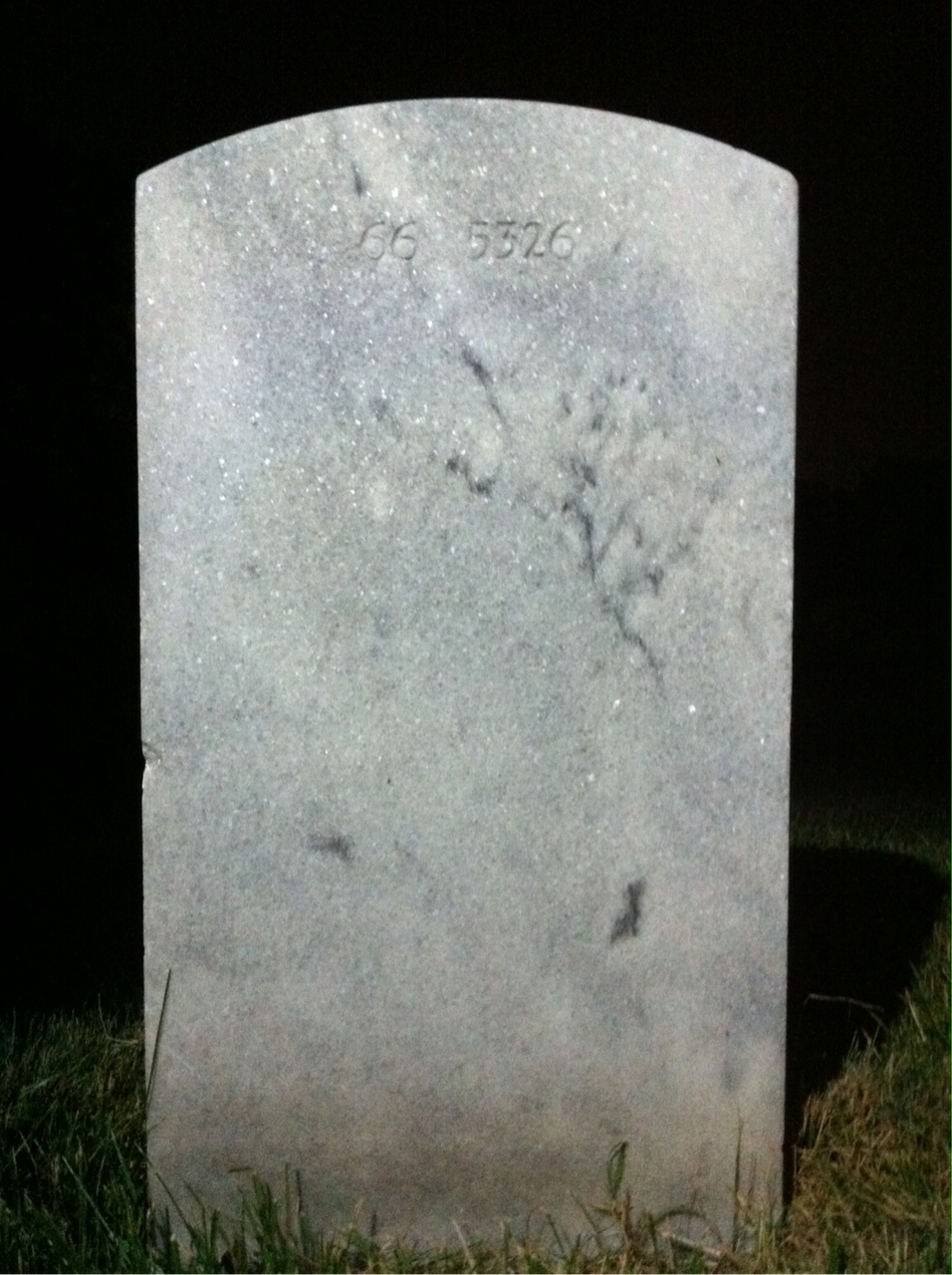 Back of headstone — William Joseph Letunic