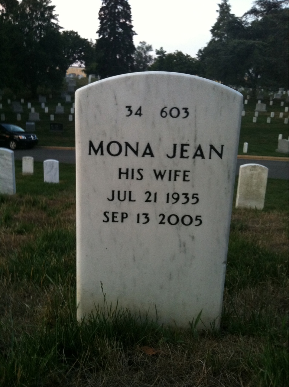 Back of headstone — Roger Ayers