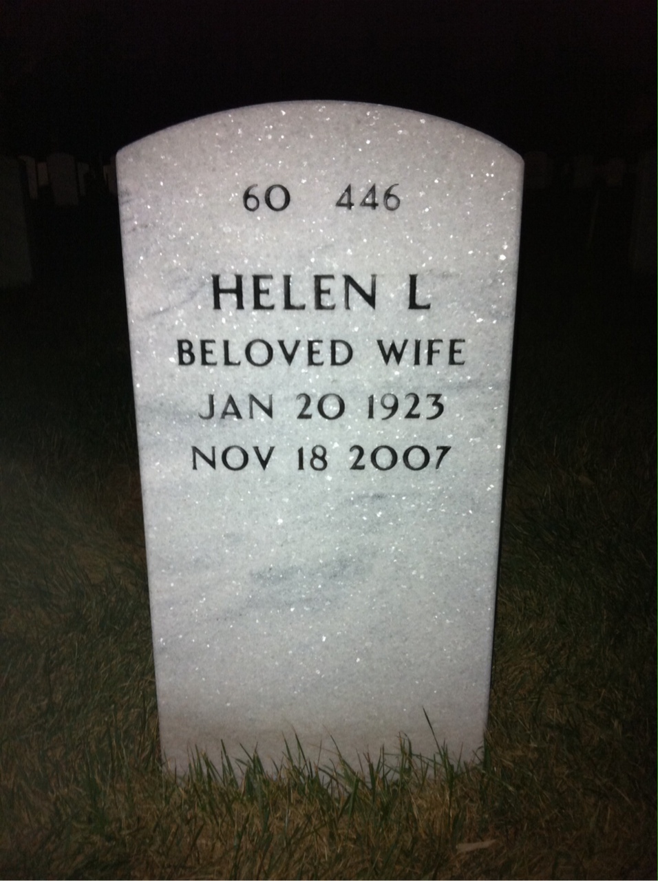 Back of headstone — William Browne
