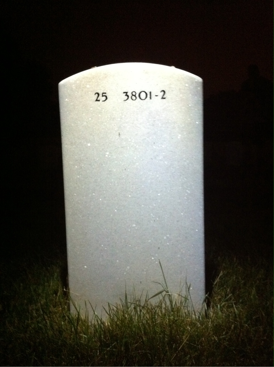 Back of headstone — Jerry Pirtle