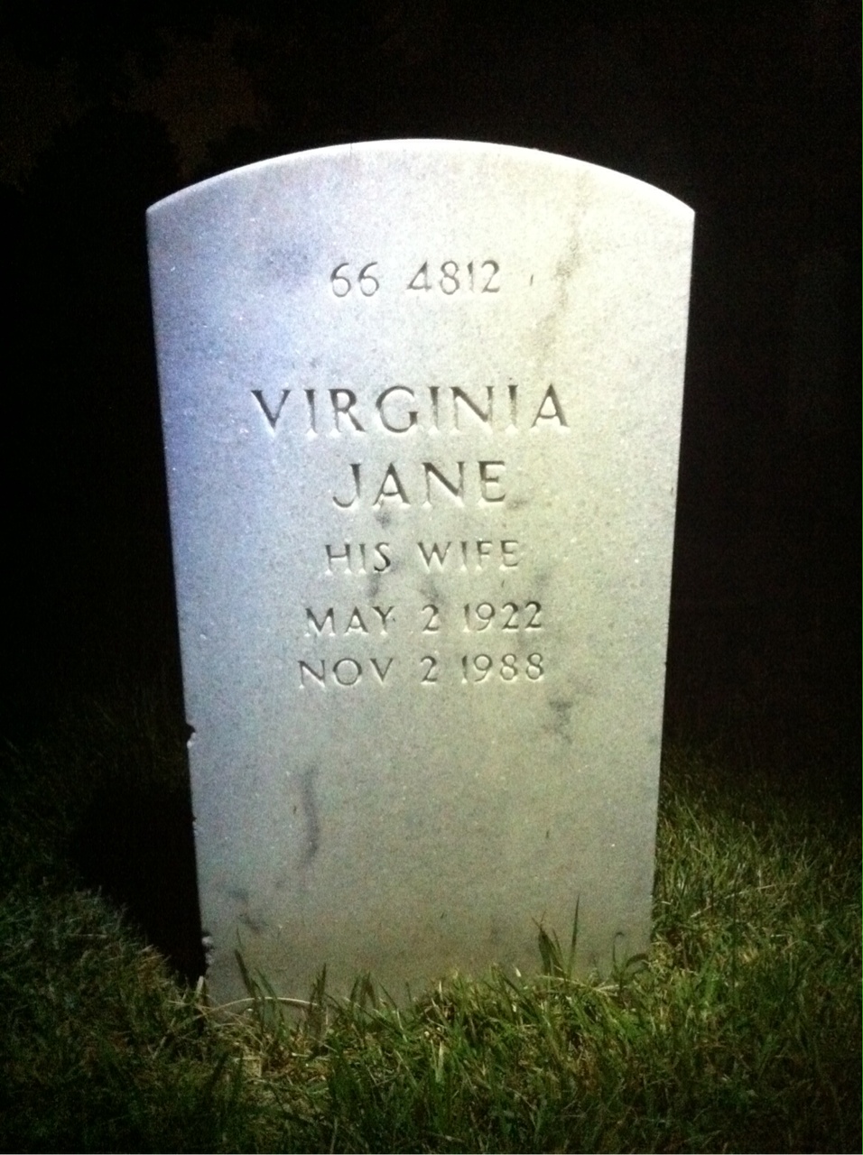Back of headstone — Robert Simpson