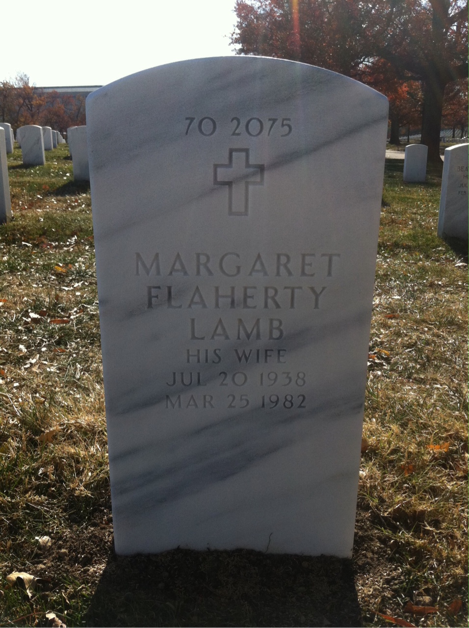 Back of headstone — Robert Long