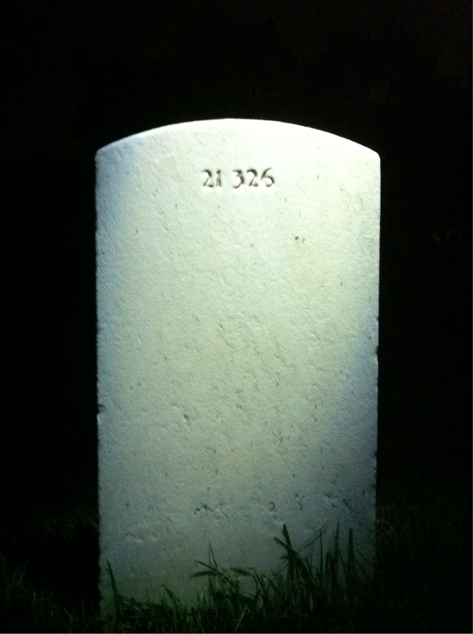 Back of headstone — Sophia Moyer
