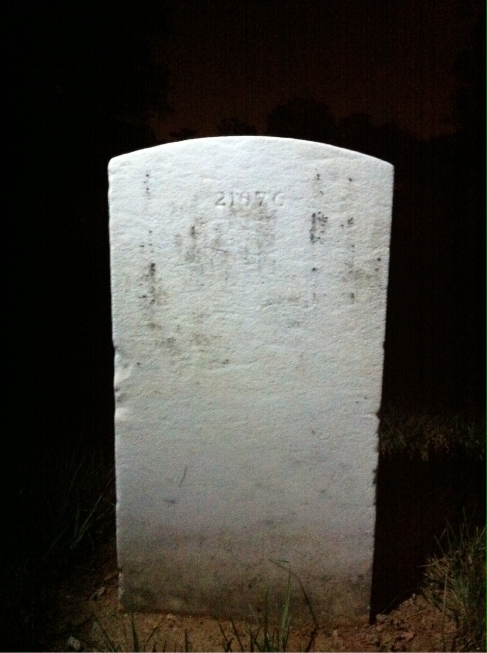 Back of headstone — Thomas Murphy