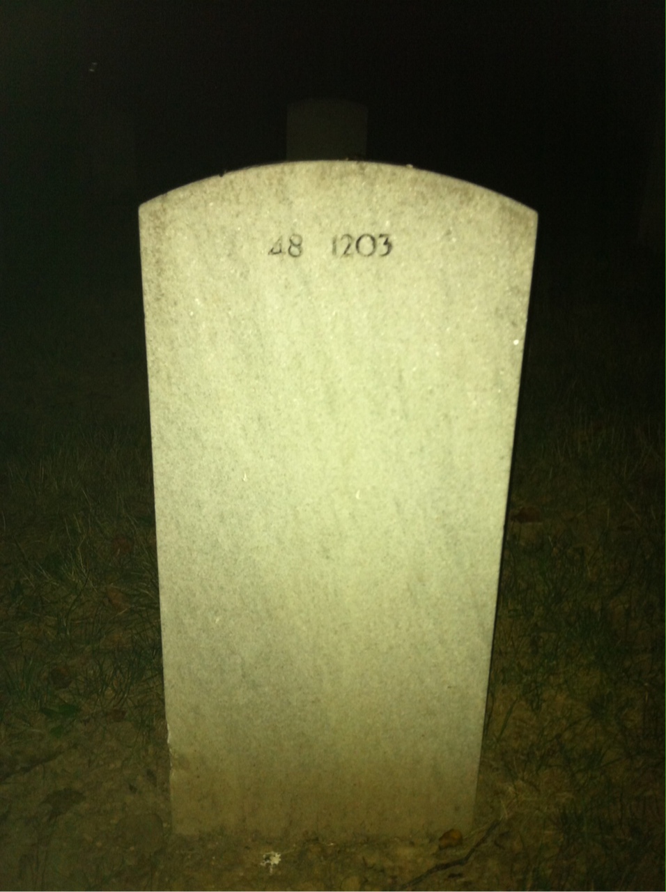 Back of headstone — Cecile Bacauskas