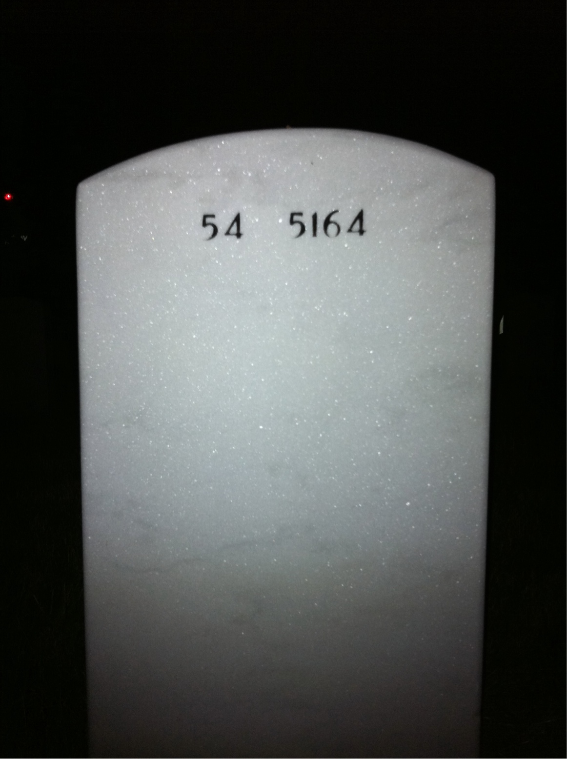 Back of headstone — Theodore Katz