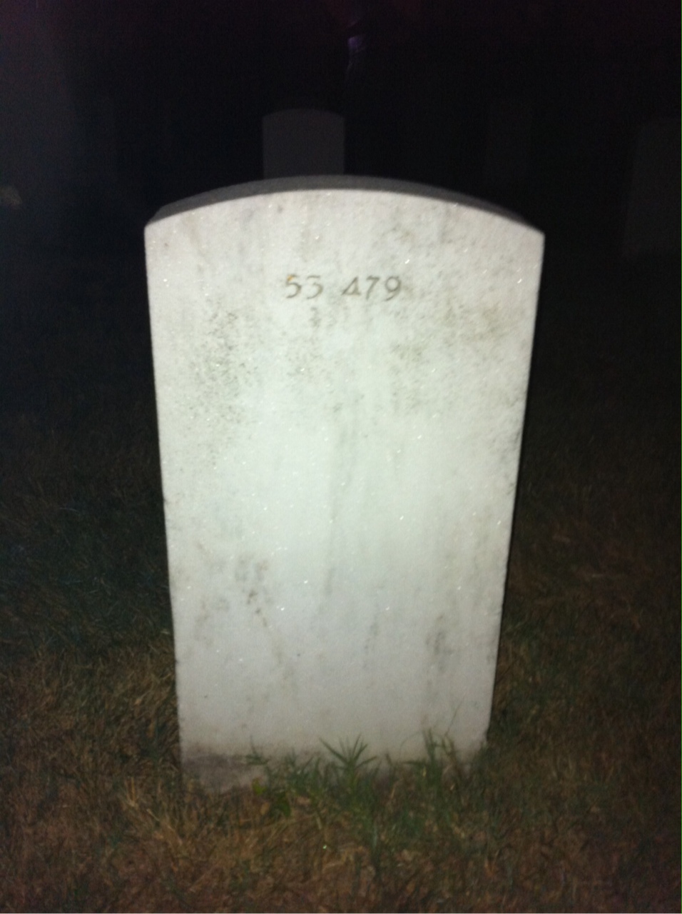 Back of headstone — Vincent Norvell Banks