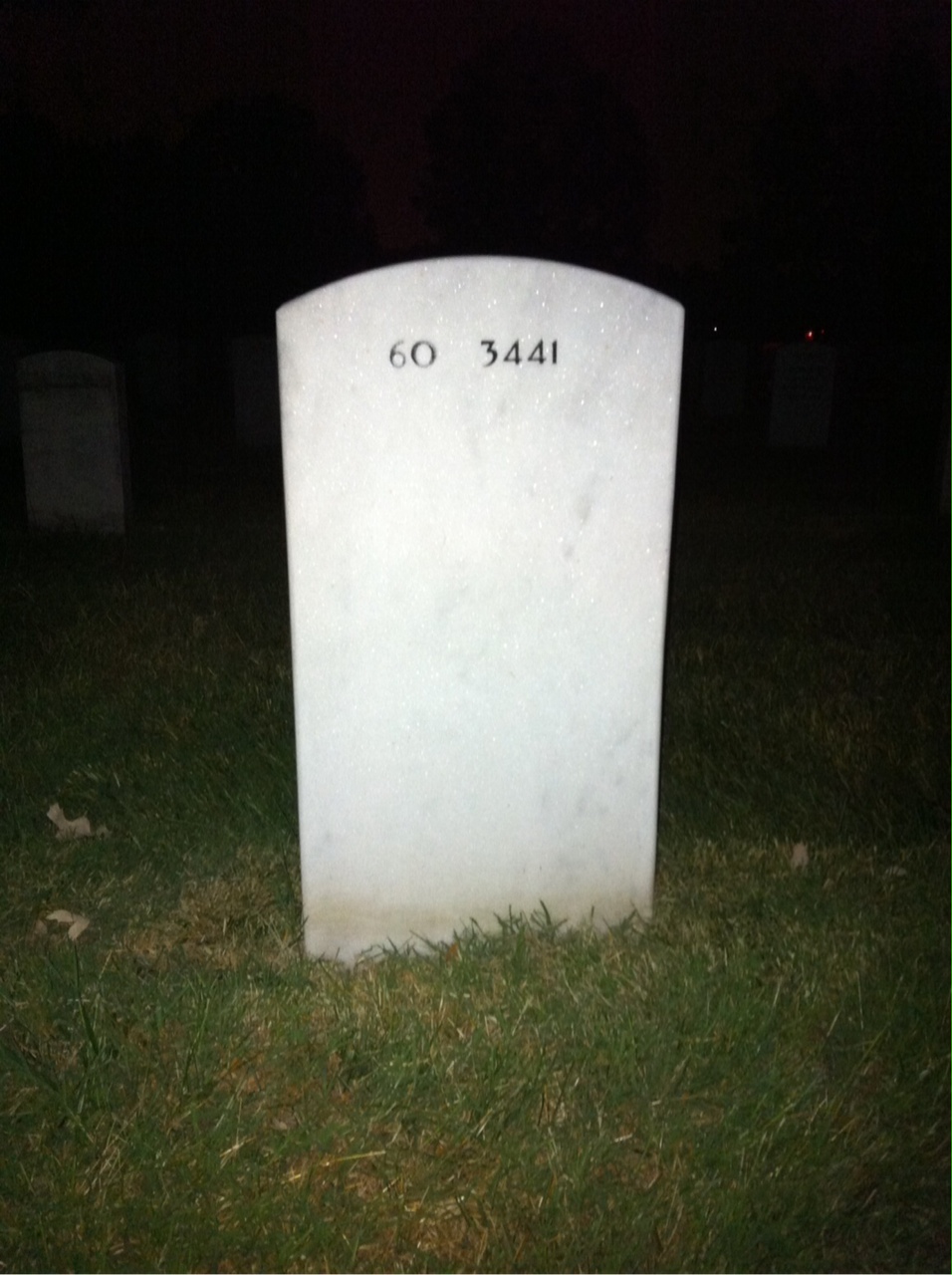 Back of headstone — William Clements Goforth