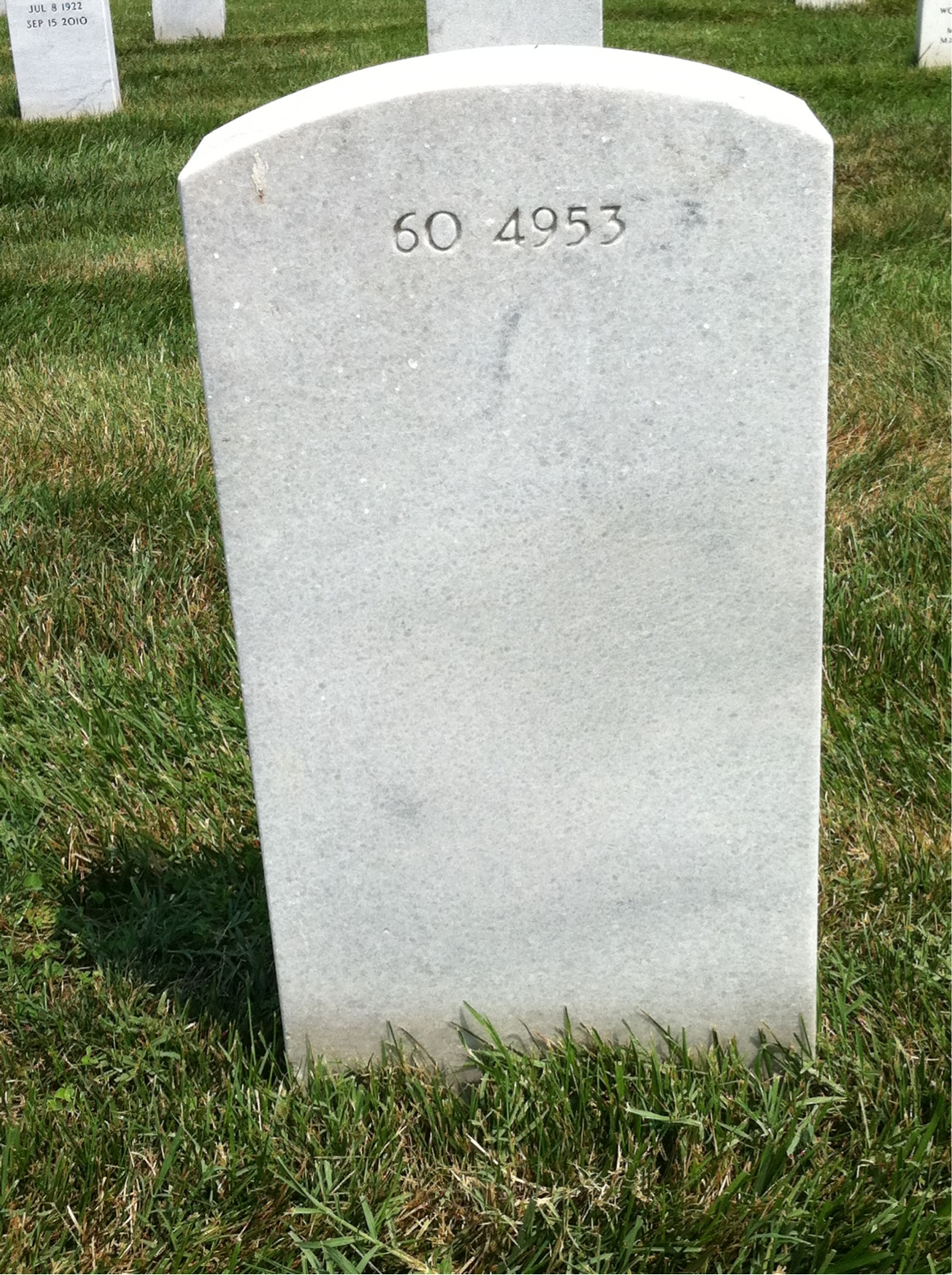 Back of headstone — Richard Mooney