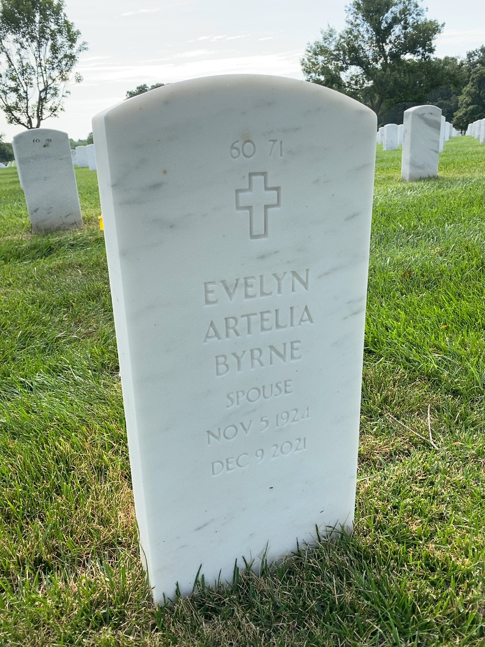 Back of headstone — Robert Byrne